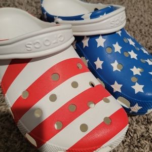American Flag Crocs